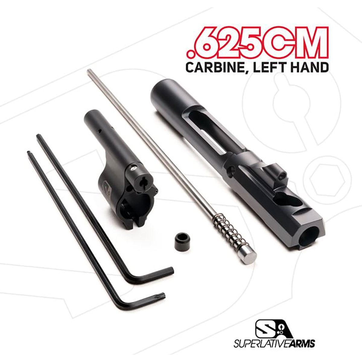 アルファクリムゾンカズ SUPERLATIVE ARMS LLC AR-15 Adj Piston System W/ClampOn .625