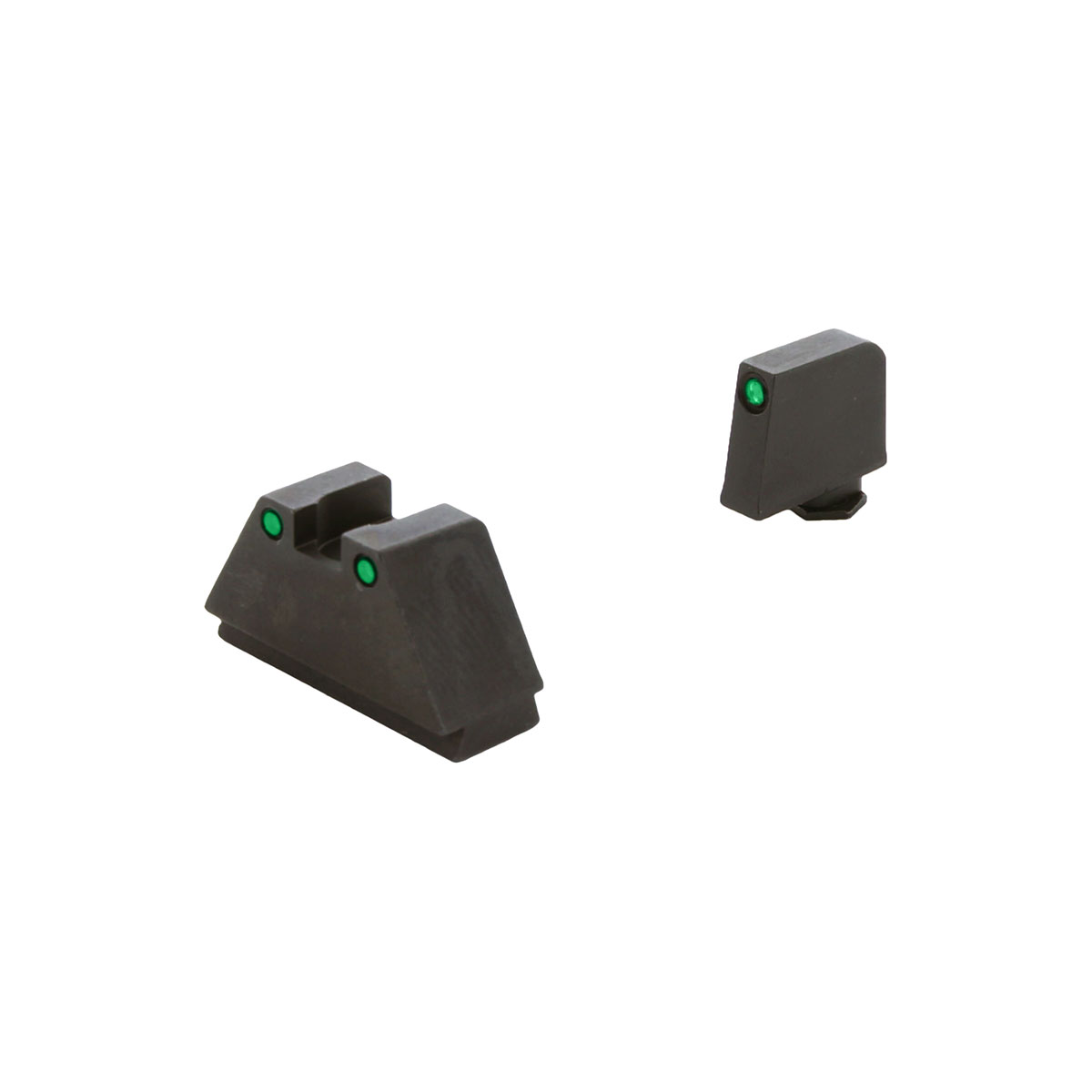 AmeriGlo Sight Set Front/Rear, Green/Black - GL-815