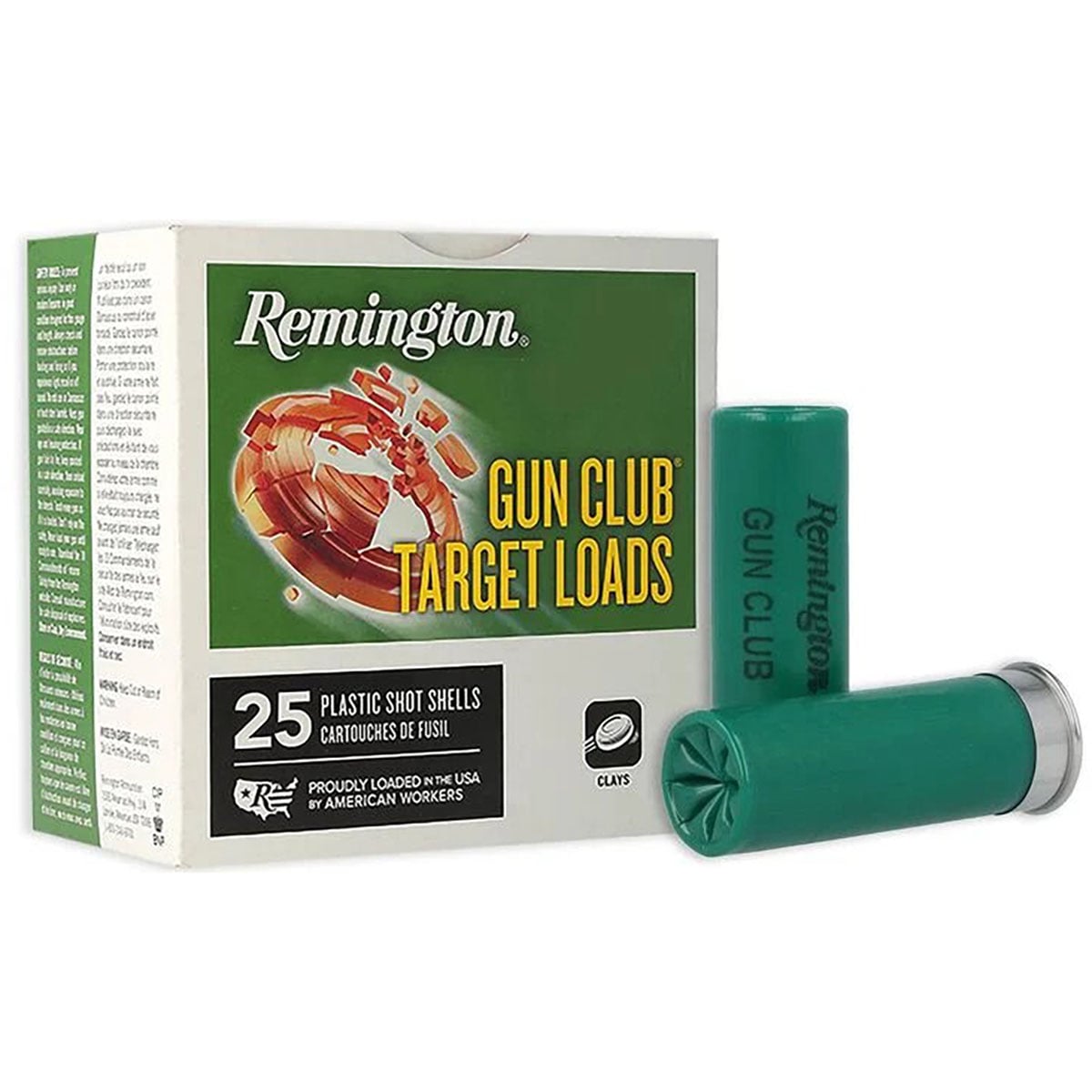 GUN CLUB TARGET 12 GAUGE 2-3/4" #8 SHOT SHOTGUN AMMO