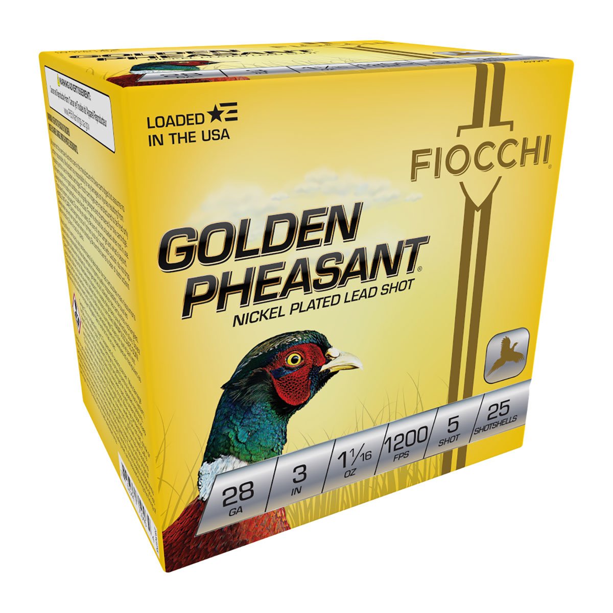 FIOCCHI AMMUNITION - GOLDEN PHEASANT 28 GAUGE 3" SHOTGUN AMMO