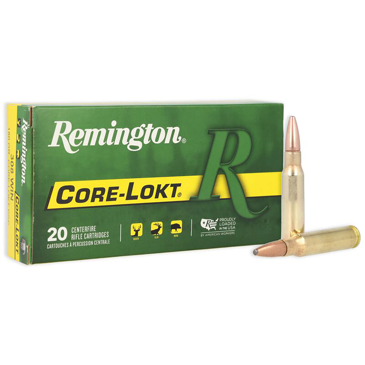 REMINGTON - CORE-LOKT AMMO 308 WINCHESTER 180GR POINTED SP