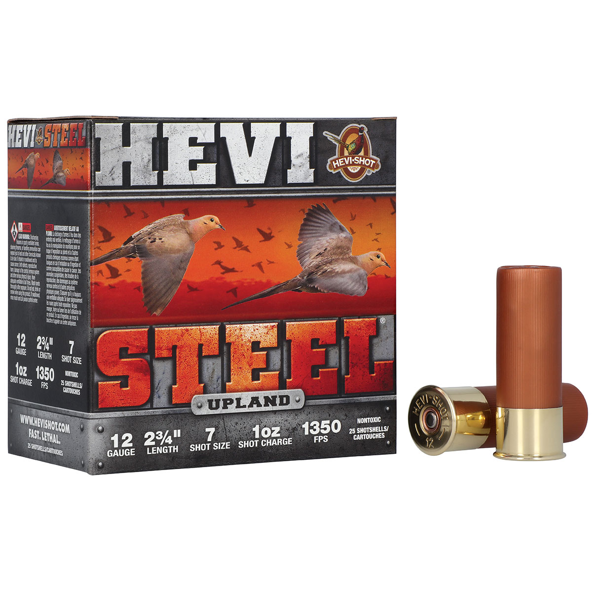 HEVI SHOT HEVI-STEEL UPLAND 12 GAUGE SHOTGUN AMMO