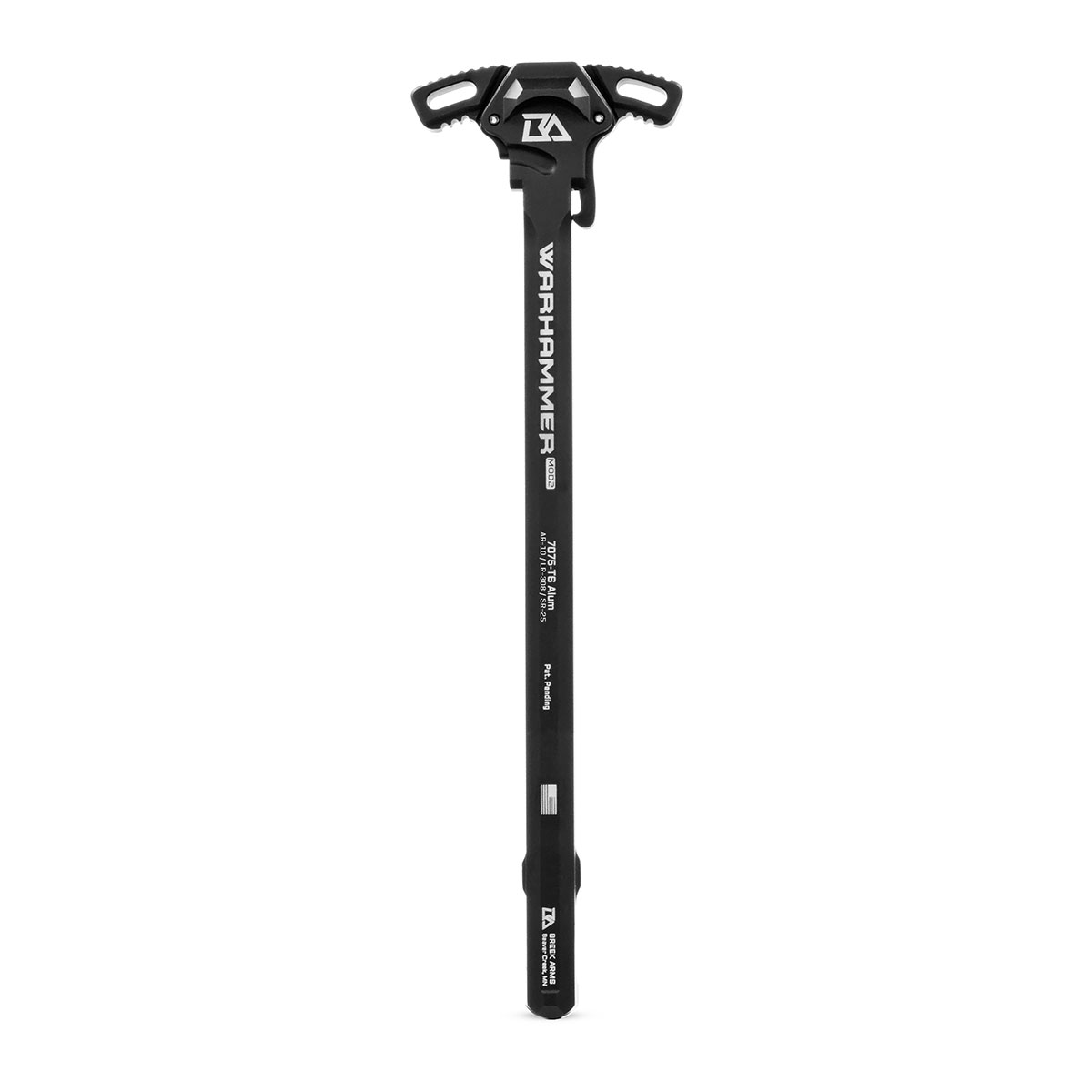 BREEK ARMS AR-10 WARHAMMER MOD2 AMBIDEXTROUS GRAY MICRO LEVER BLACK CHARGING HANDLE