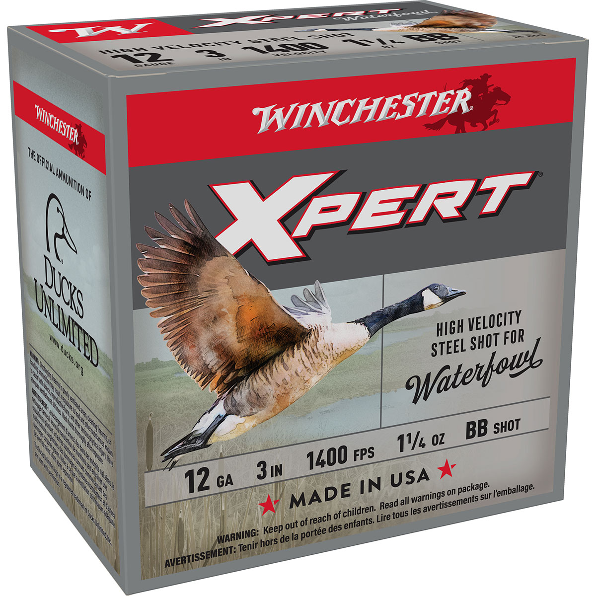 WINCHESTER XPERT 12 Gauge 3" 1-1/4 oz #BB Shot 25/Box