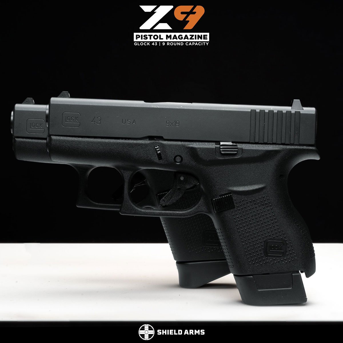 SHIELD ARMS Z9 9MM LUGER MAGAZINE FOR GLOCK® 43