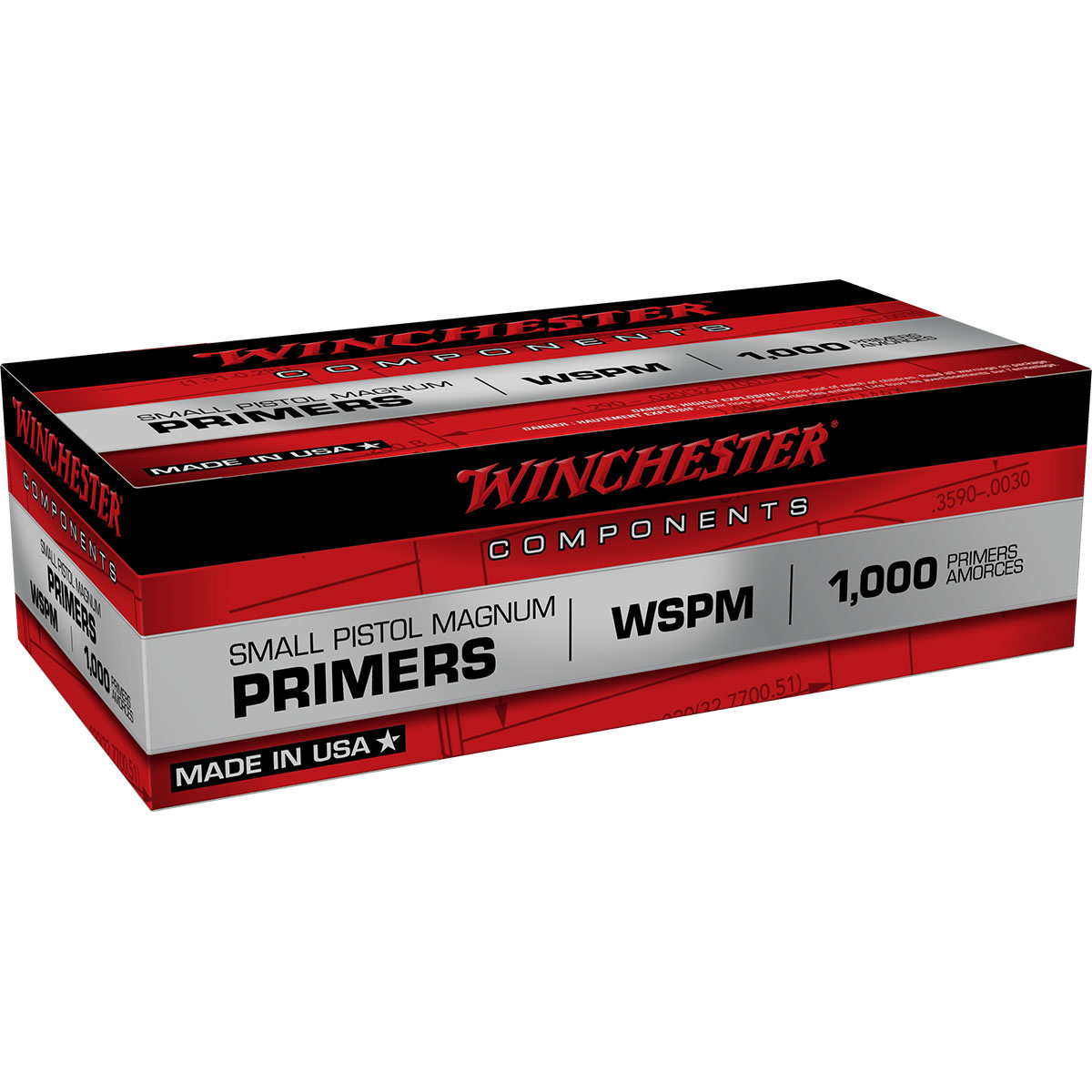 WINCHESTER - Winchester Primer #1 1/2M 108 Small(Mag)Pistol