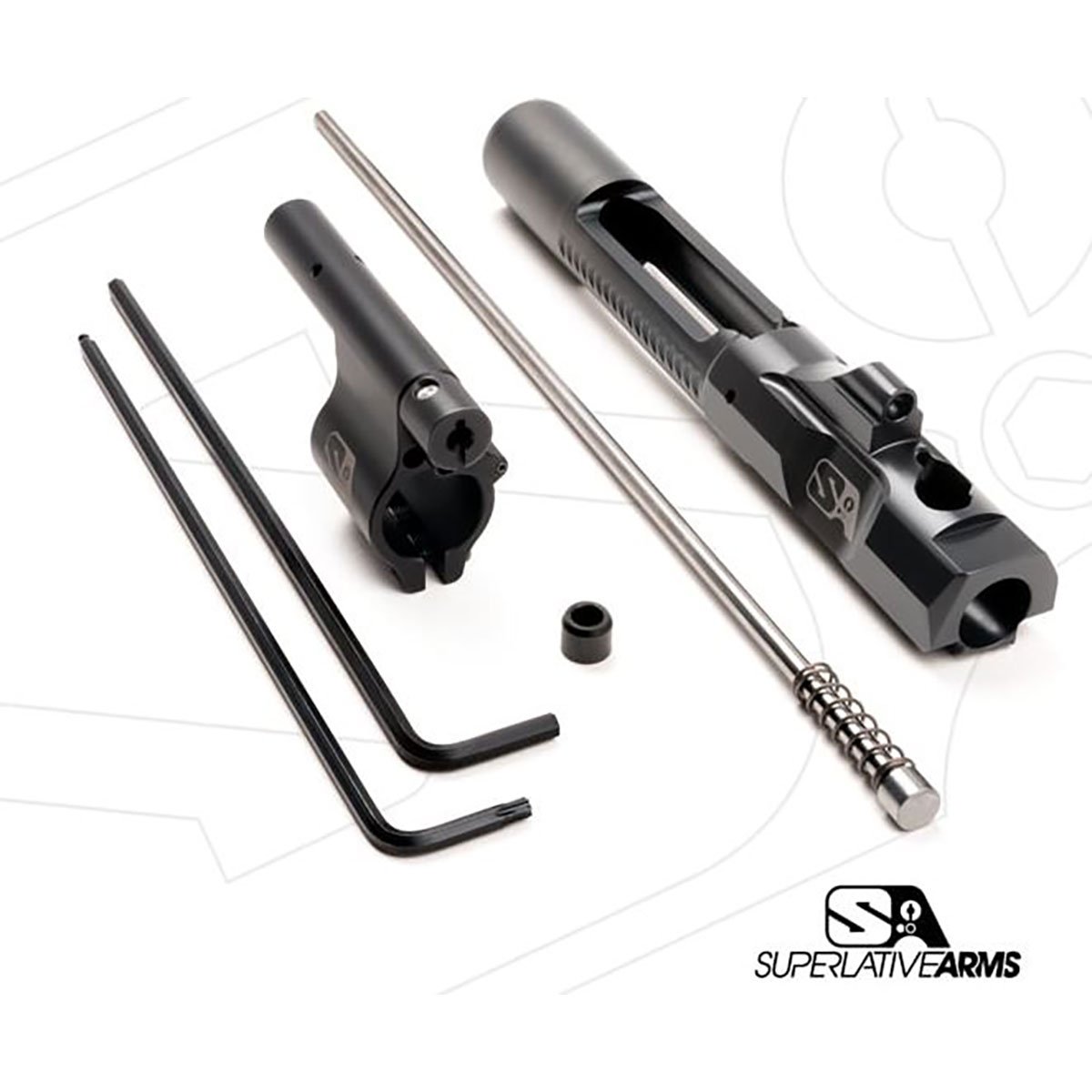 SUPERLATIVE ARMS LLC - AR-15 ADJUSTABLE PISTON SYSTEM WITH CLAMP ON 0.625&quot; GAS BLOCK