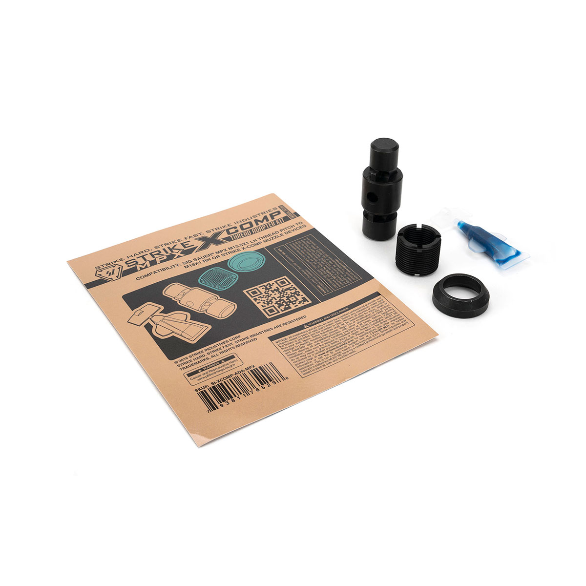 STRIKE INDUSTRIES Thread Adapter Kit (SIG MPX M18x1 RH) SKU 430105371