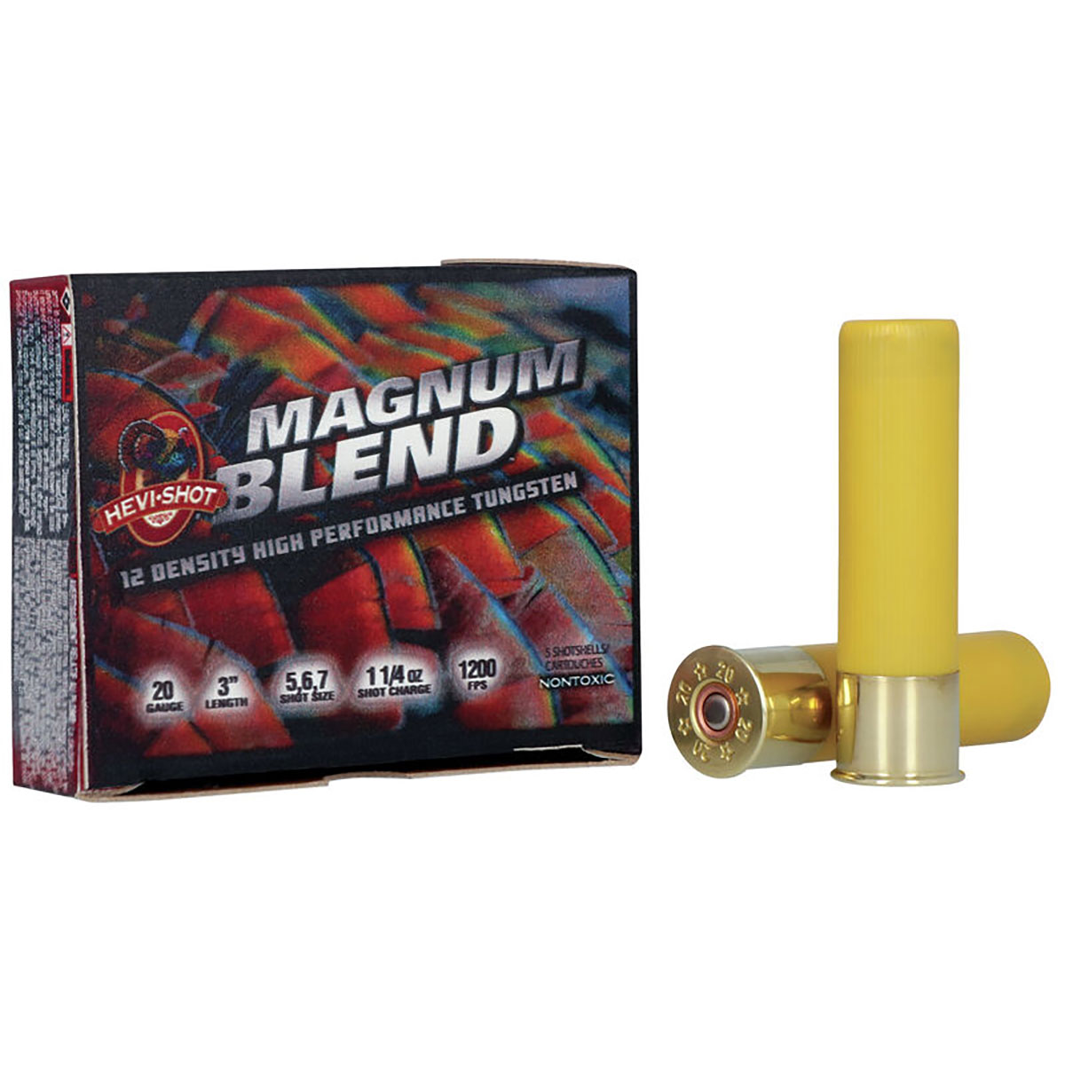 HEVI SHOT HEVI-Shot Magnum Blend 20 Ga 3" 1-1/4oz #5,6,7 Shot 5/box