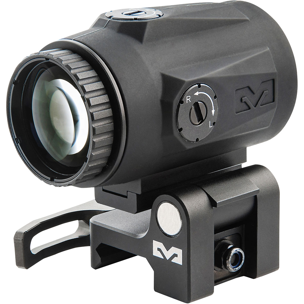 Meprolight MMX4 Micro 4x Magnifier with Flip Mount Matte Black