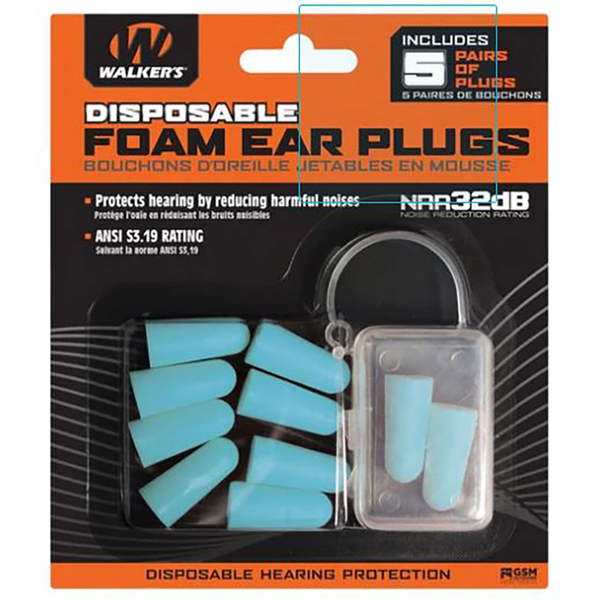 WALKERS GAME EAR WALKERS FOAM EAR PLUGS