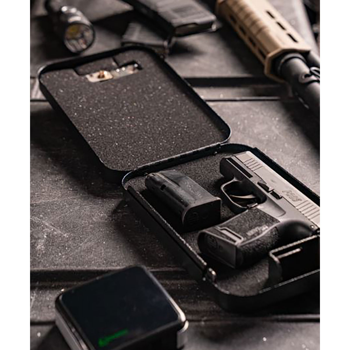 thumbnail image 2 of Lockdown Combination Handgun Vault - TSA Approved Steel Safe For Travel & Home 2 of 13