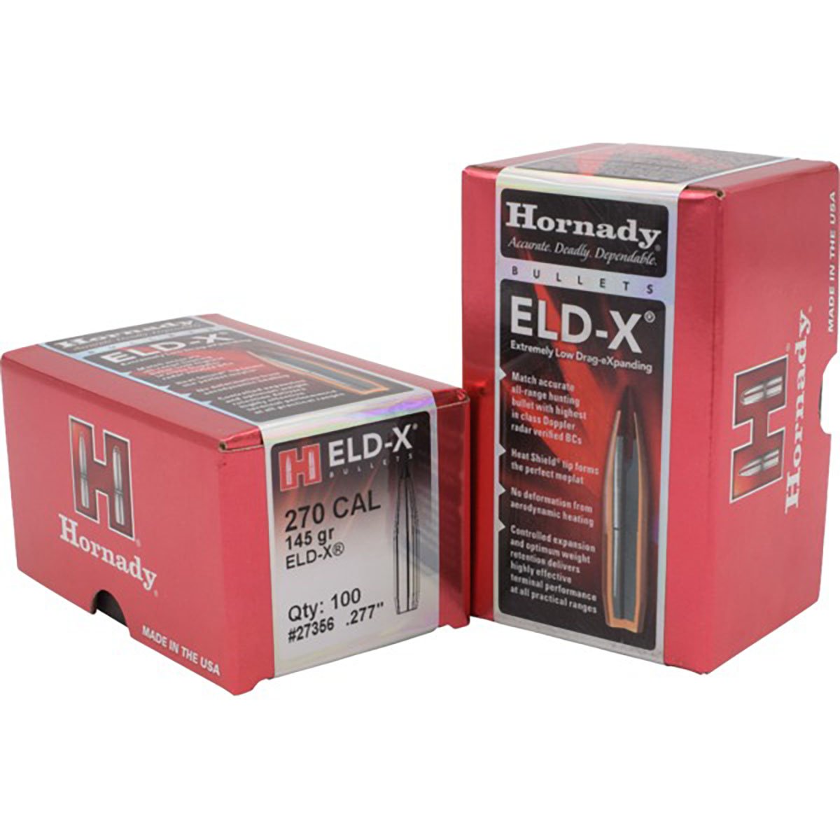 HORNADY - ELD-X® .270 CALIBER (.277") RIFLE BULLETS