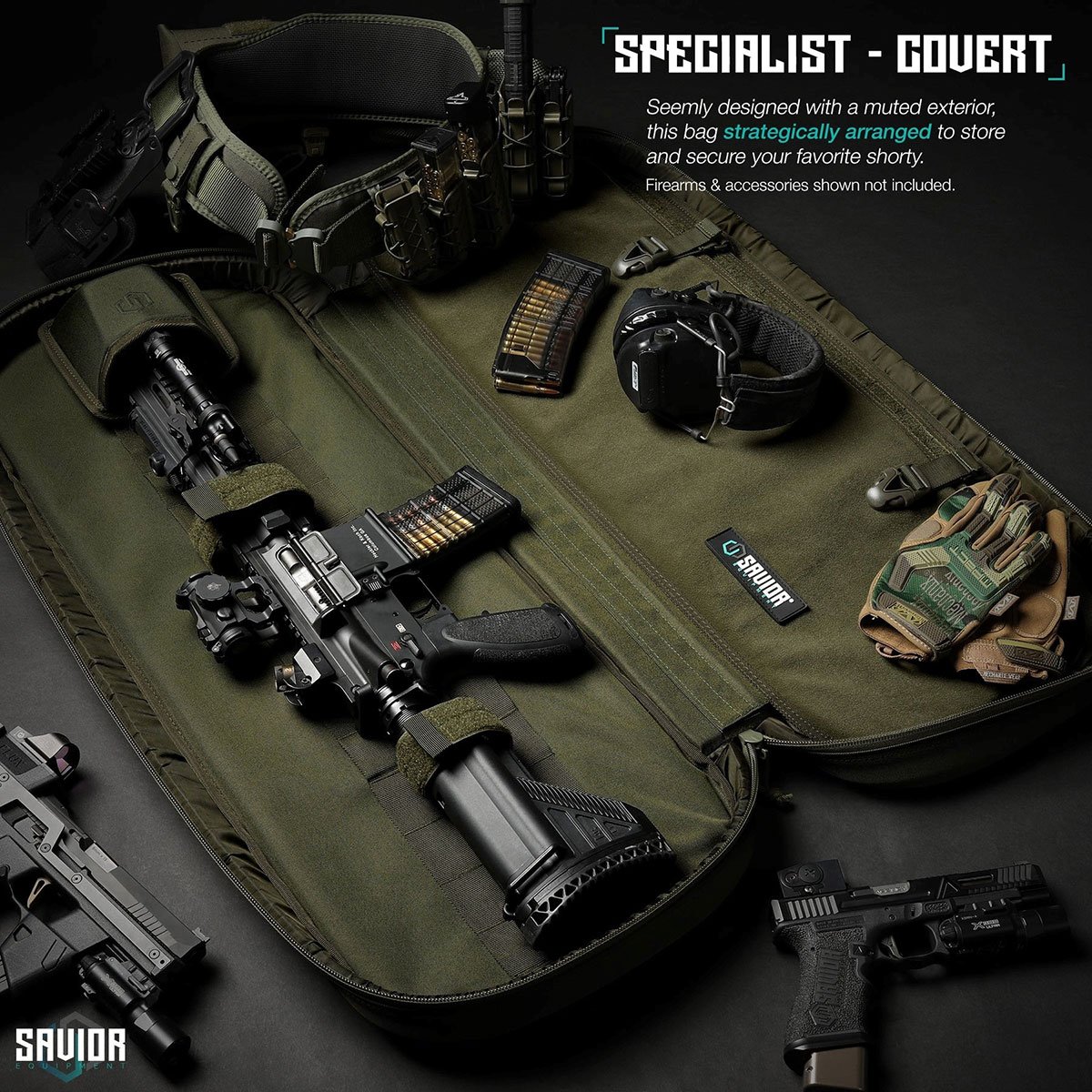 Specialist Covert Single Rifle Case 34" Olive Drab Green