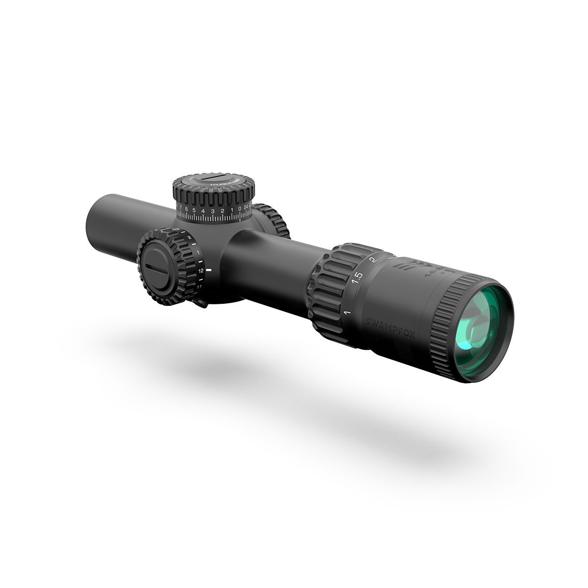 Swampfox Optics Warhorse 1-6 First Focal Plane LPVO, Dragoon MOA RED Reticle - WAR16241-RM