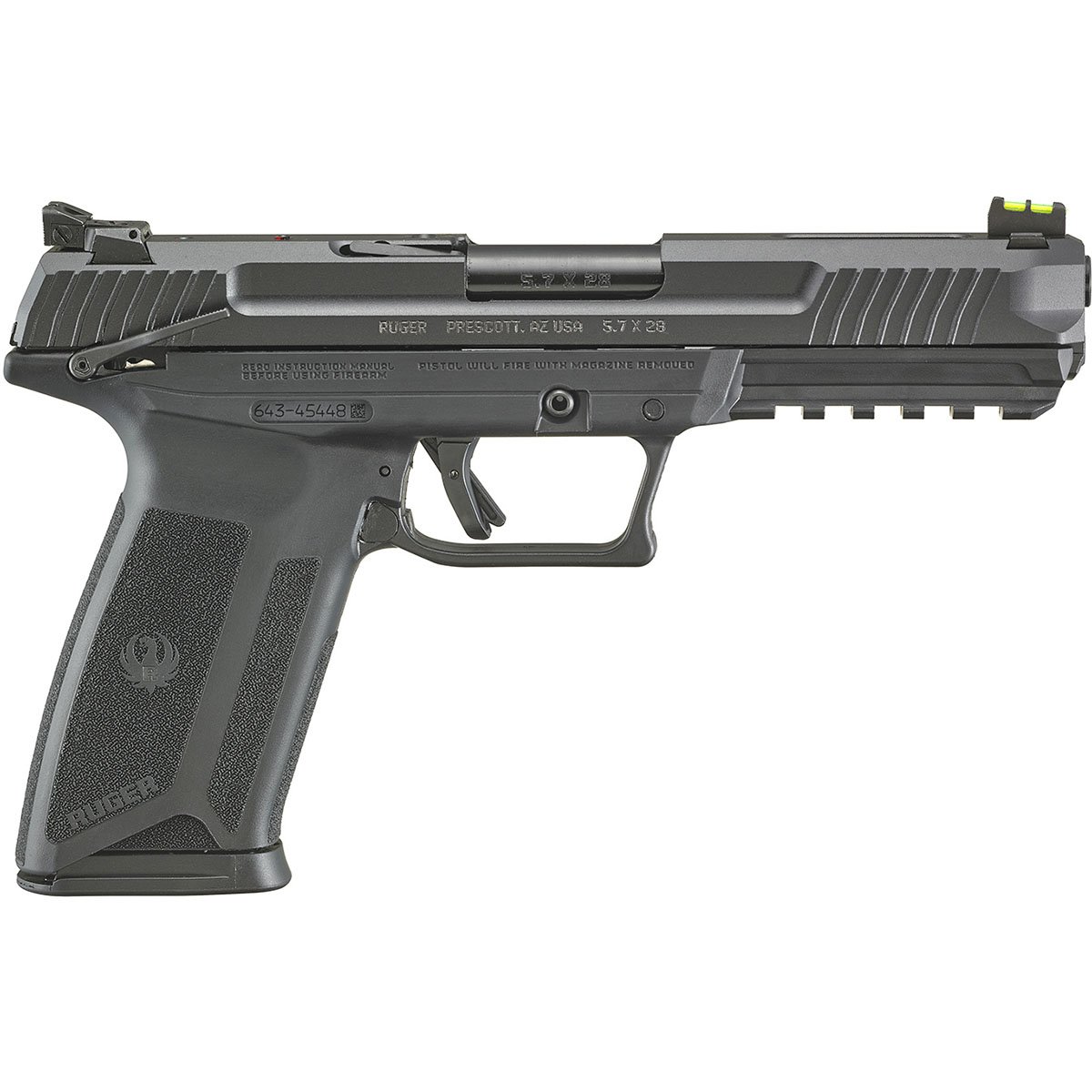 RUGER Ruger-5.7 5.7x28mm 4.94" BBL (2)20RD Mags Black SKU: 100039797 | Brownells