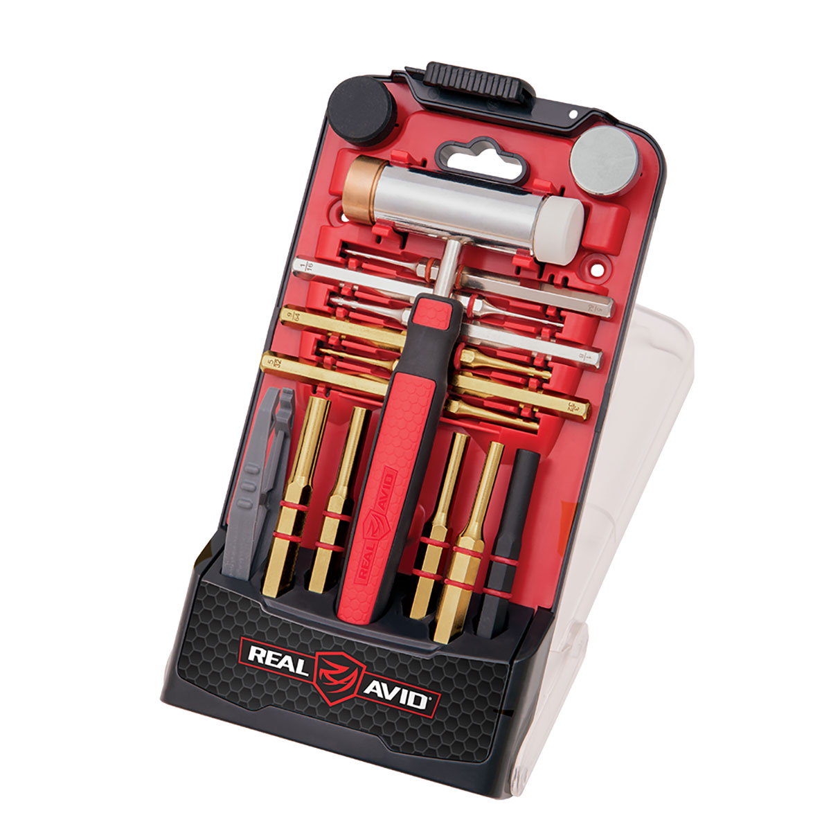 REAL AVID - ACCU-PUNCH HAMMER WITH BRASS &amp; STEEL PIN PUNCHES