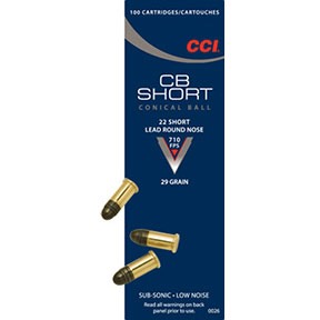 CCI - CB SHORT AMMO 22 SHORT 29GR LEAD ROUND NOSE