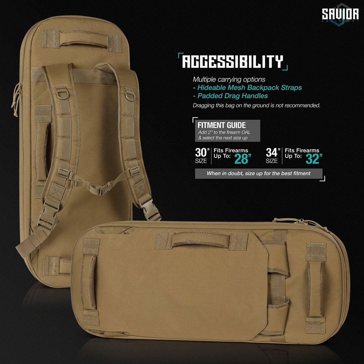 Specialist Covert Single Rifle Case 34" Tan