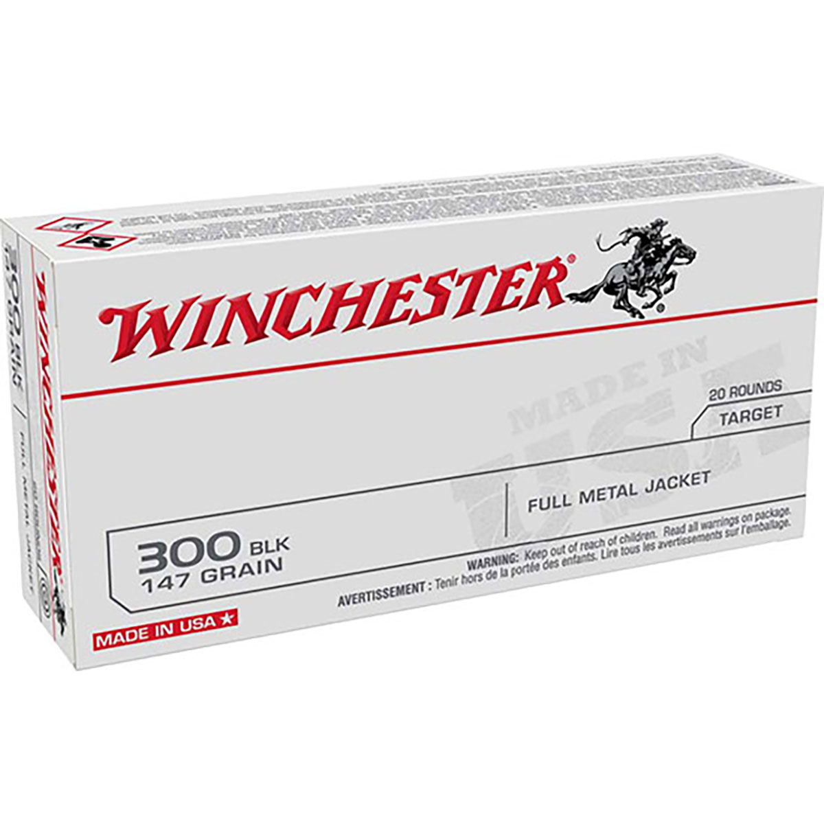 WINCHESTER - USA TARGET 300 AAC BLACKOUT RIFLE AMMO