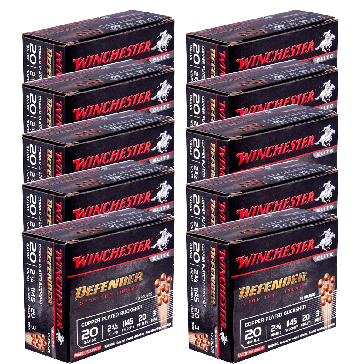 WINCHESTER DEFENDER 20 GAUGE SHOTGUN AMMO