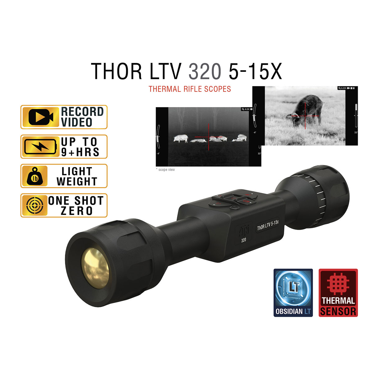 ATN - THOR LTV 5-15X THERMAL RIFLE SCOPE