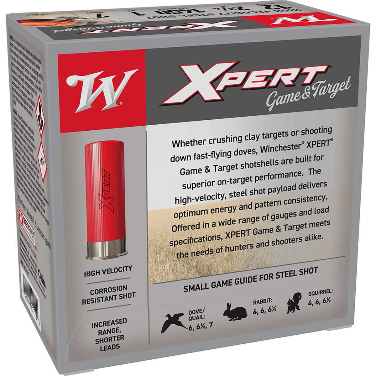 WINCHESTER SUPER-X XPERT HIGH VELOCITY STEEL GAME & TARGET 12 GAUGE AMMO