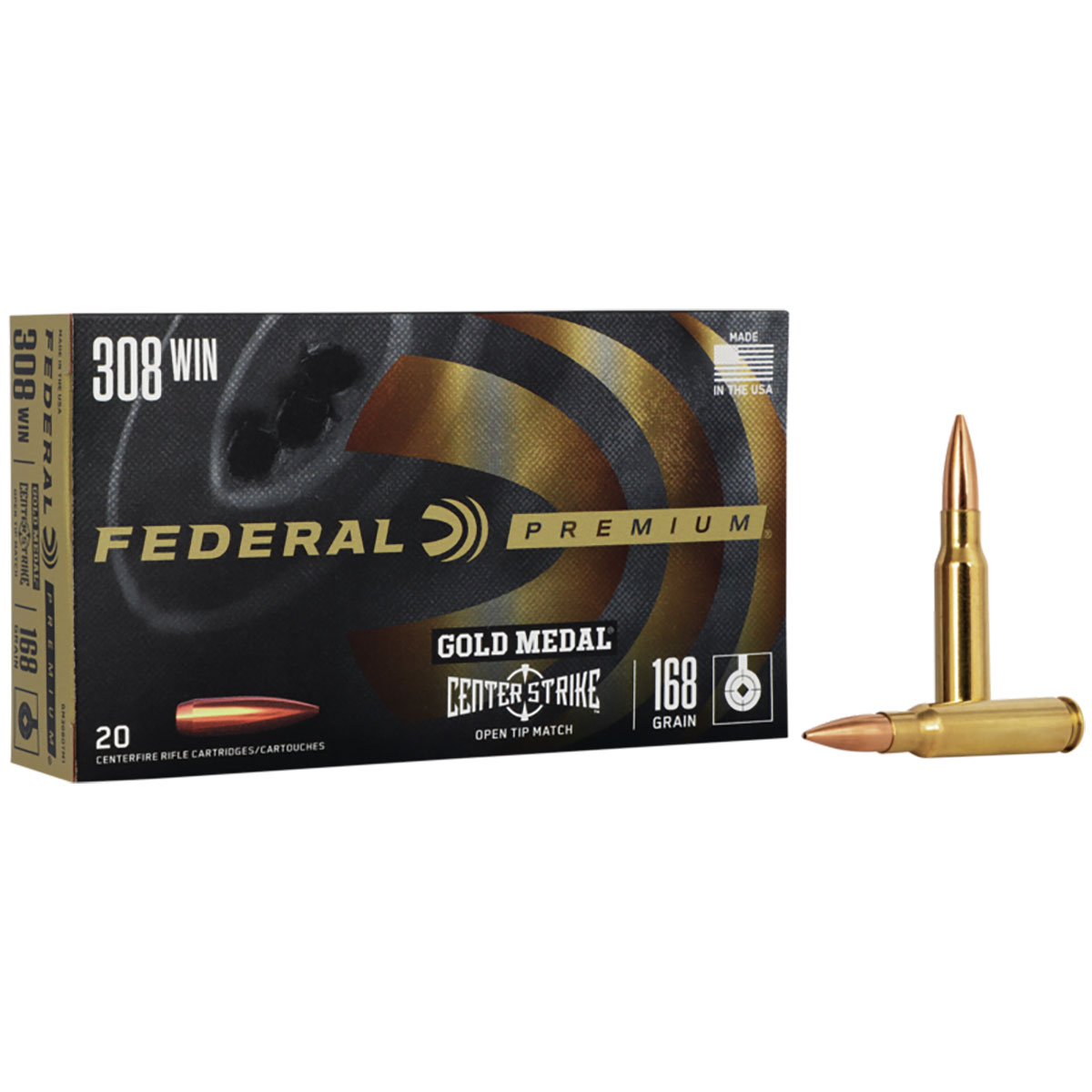 FEDERAL - GOLD MEDAL PREMIUM CENTERSTRIKE 308 WINCHESTER RIFLE AMMO