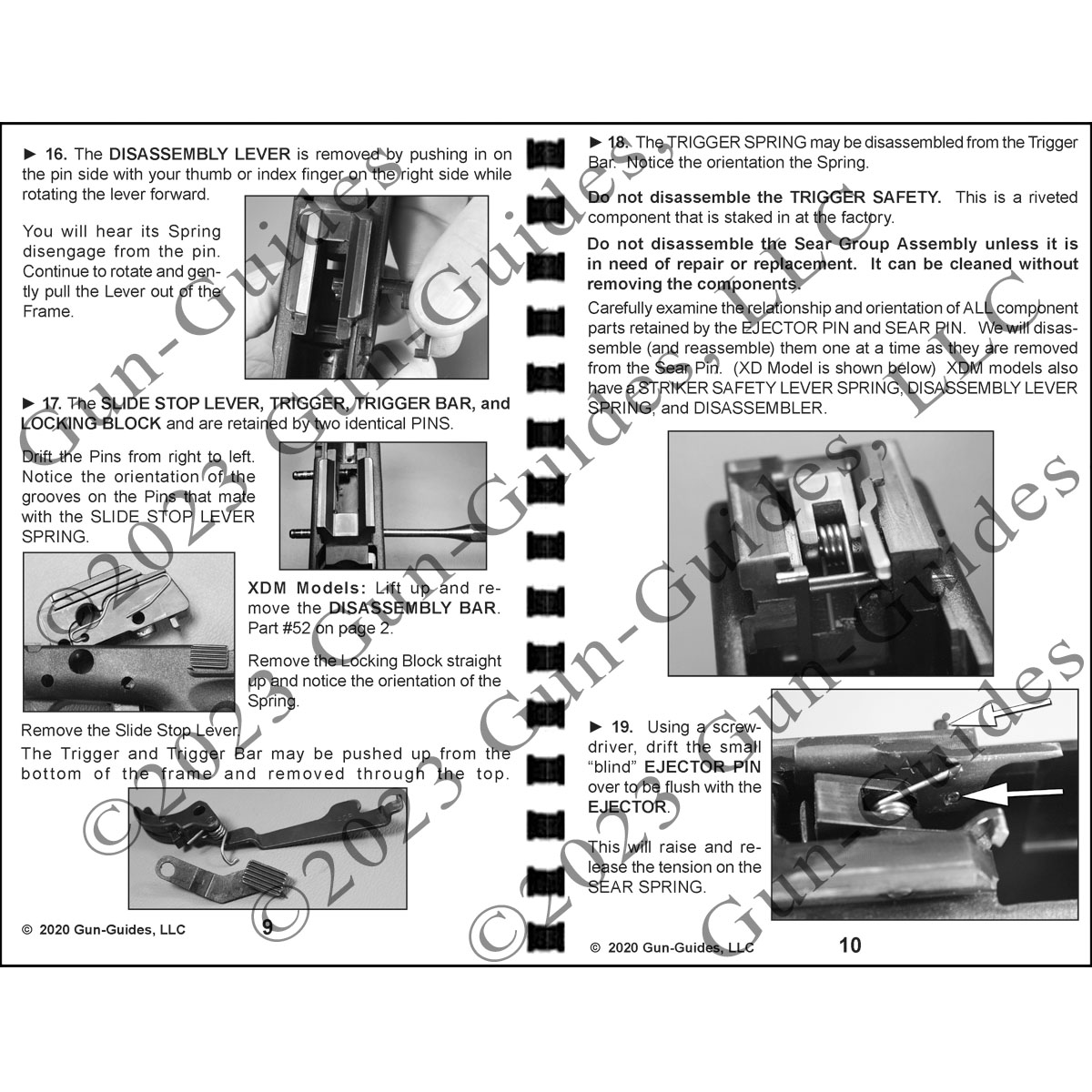 GUNGUIDES ASSMENBLY AND DISASSEMBLY GUIDE FOR THE SPRINGFIELD XD & XDM