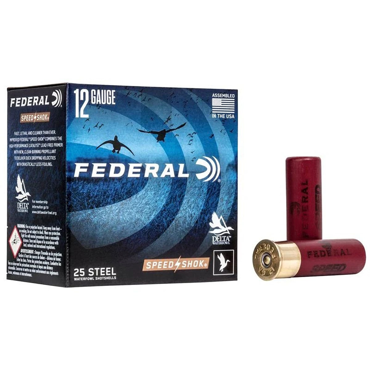 FEDERAL Speed-Shok 12 Gauge 3" 1-1/4oz #4 Shot 25/Box