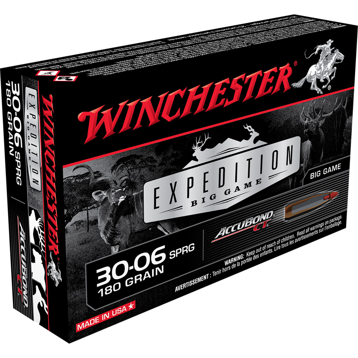 WINCHESTER - EXPEDITION BIG GAME 30-06 SPRINGFIELD RIFLE AMMO