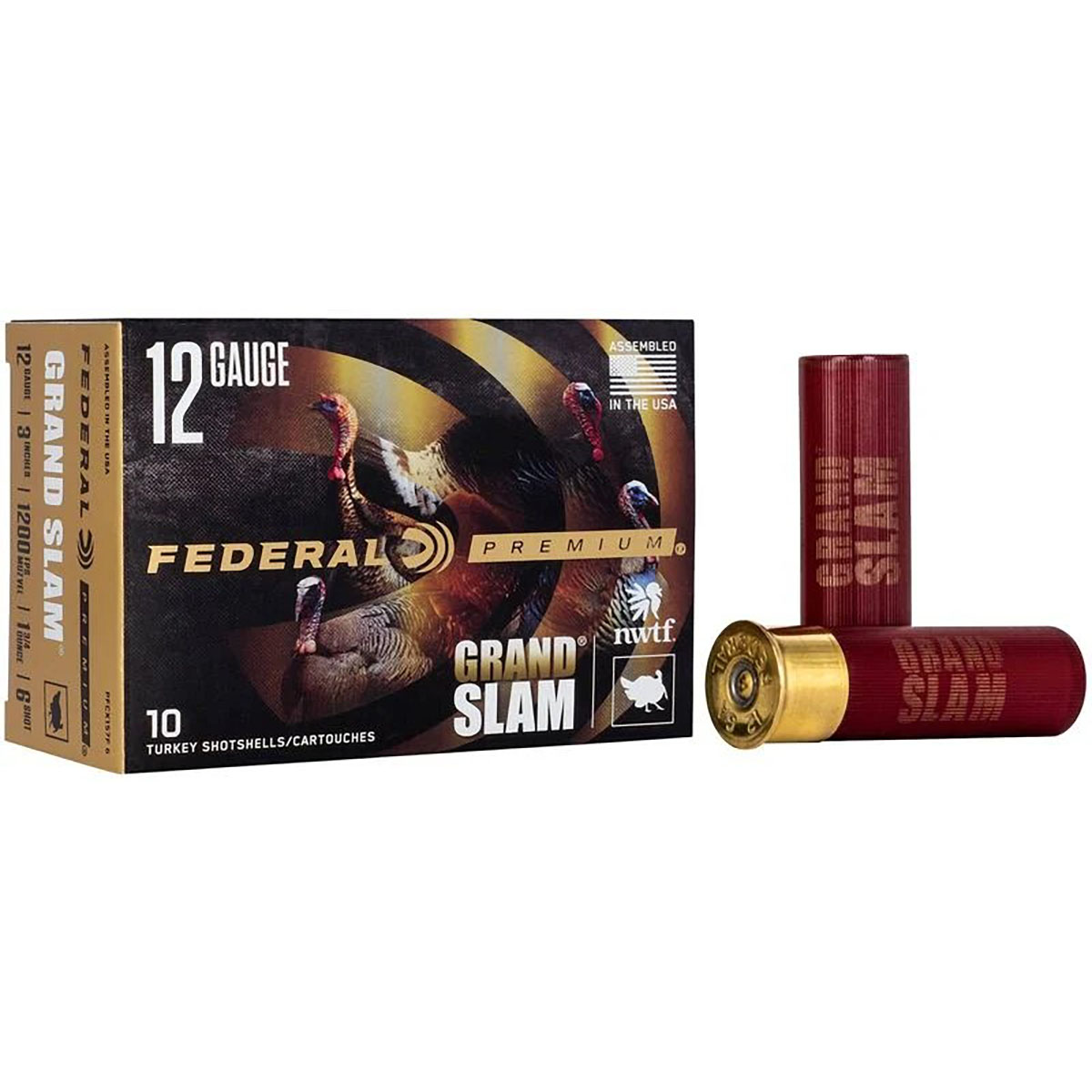 FEDERAL Grand Slam 12 Gauge 3" 1-3/4oz #6 Shot 10/Box