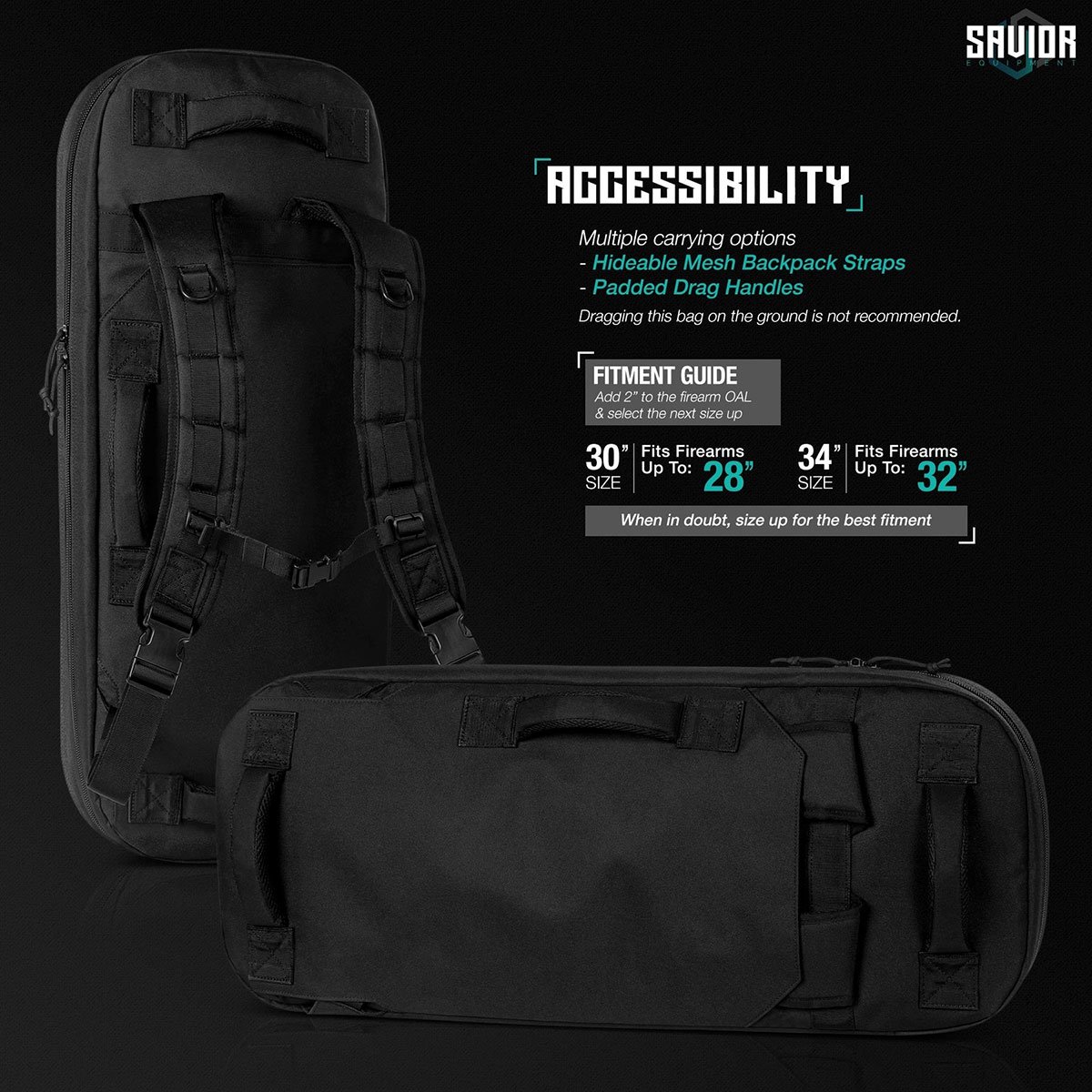 Specialist Covert Single Rifle Case 30" Black