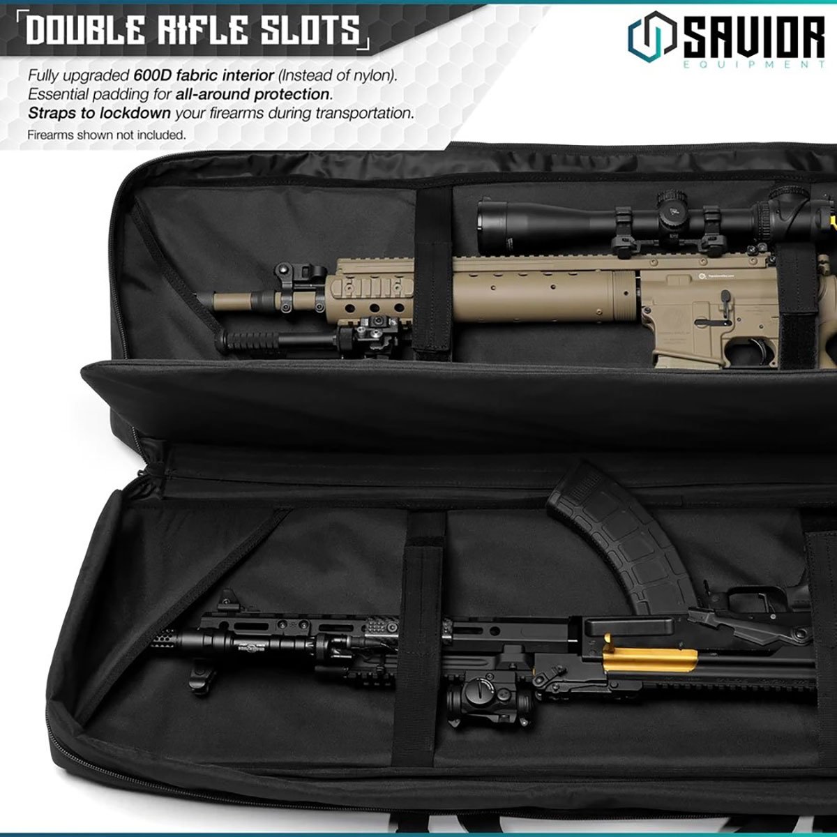 Urban Warfare Double Rifle Case 51" Black