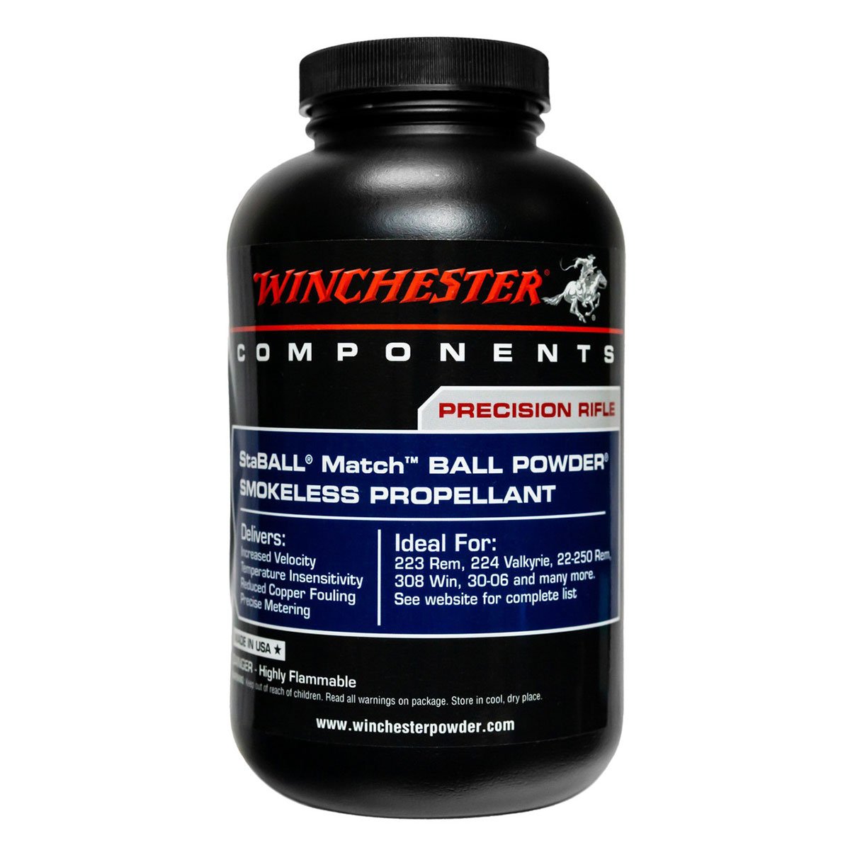 WINCHESTER - STABALL MATCH SMOKELESS RIFLE POWDER