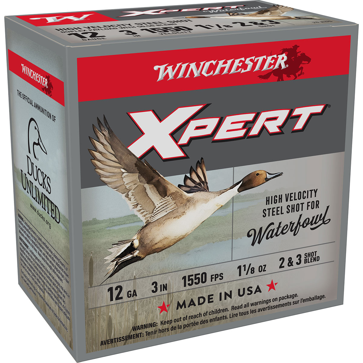 XPERT Waterfowl 12 Gauge 3" 1-1/8oz #2/#3 Duplex 250/Case