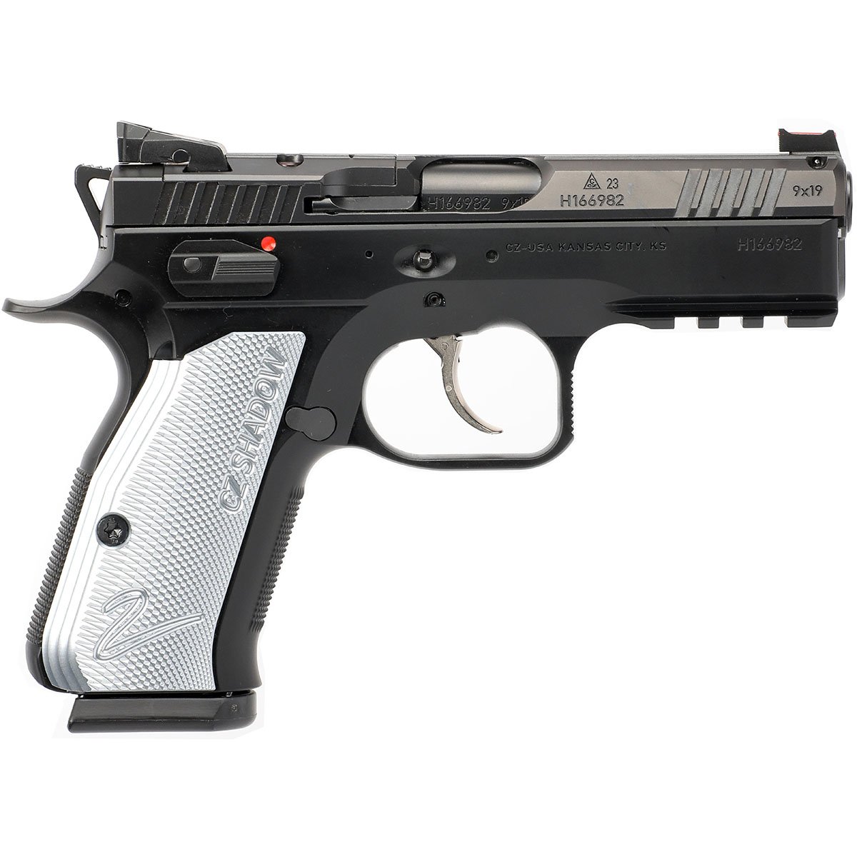 CZ USA Shadow 2 Compact 9mm Luger 4" BBL (2)15RD Mags Gray SKU: 430106476