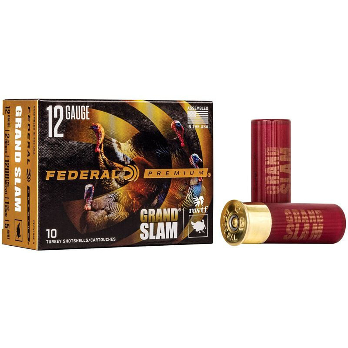 FEDERAL Grand Slam 12 Gauge 2-3/4" 1-1/2oz #5 Shot 10/Box