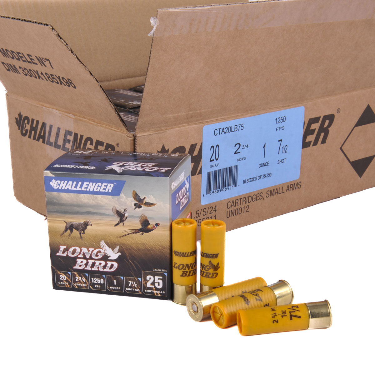CHALLENGER AMMO LONG BIRD 20 GAUGE 2-3/4