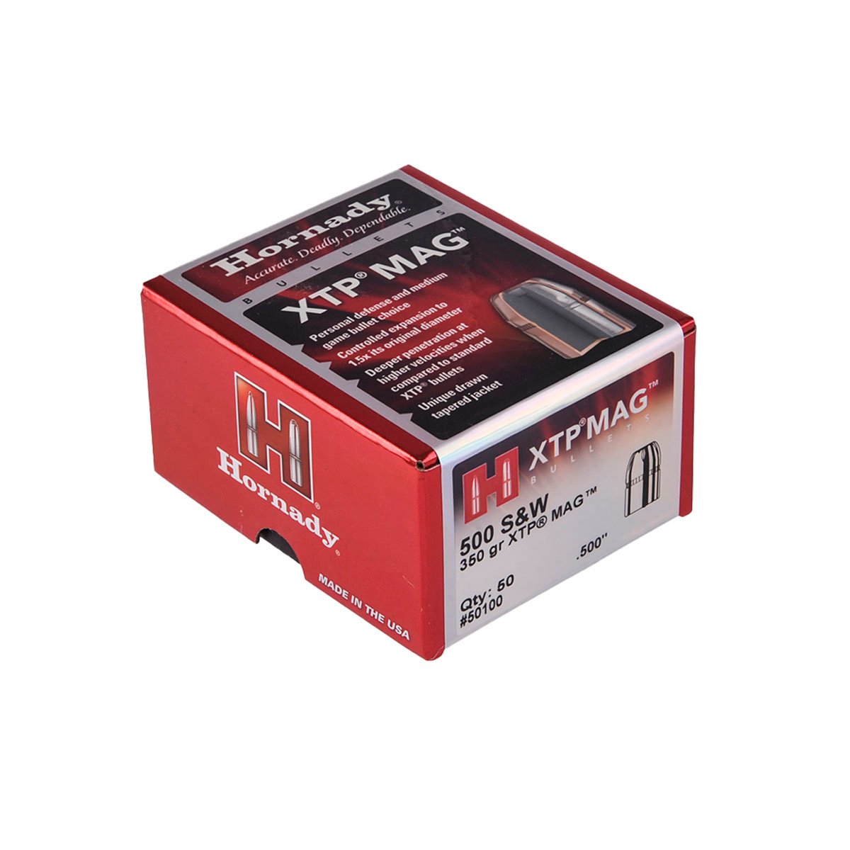 HORNADY - XTP® MAG™ 50 CALIBER (0.500”) 500 S&W JHP HANDGUN BULLETS