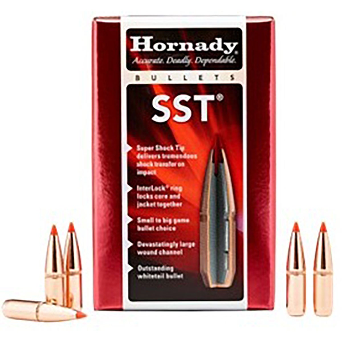 HORNADY - SST® 7MM (0.284") POLYMER TIPPED BOATTAIL RIFLE BULLETS