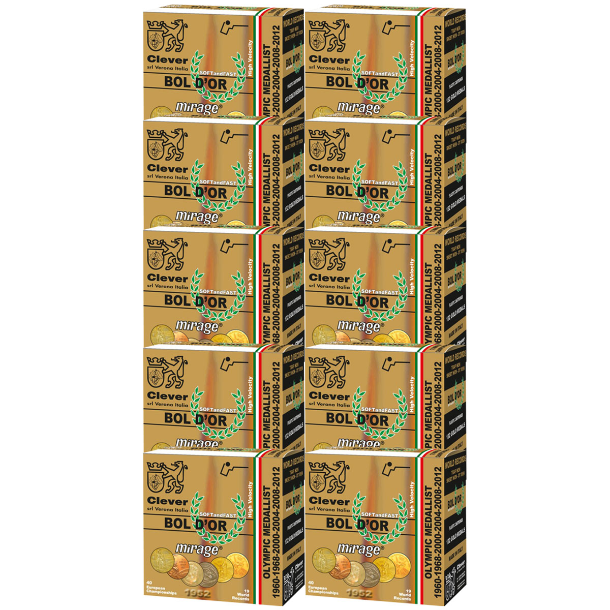 CLEVER Mirage Bol D'OR T4 12 Gauge 2-3/4" 1oz #7.5 Shot 250/Case