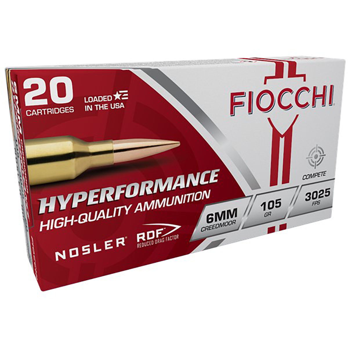 Hyperformance 6mm Creedmoor 105gr RDF Hollow Point BT 20/Box