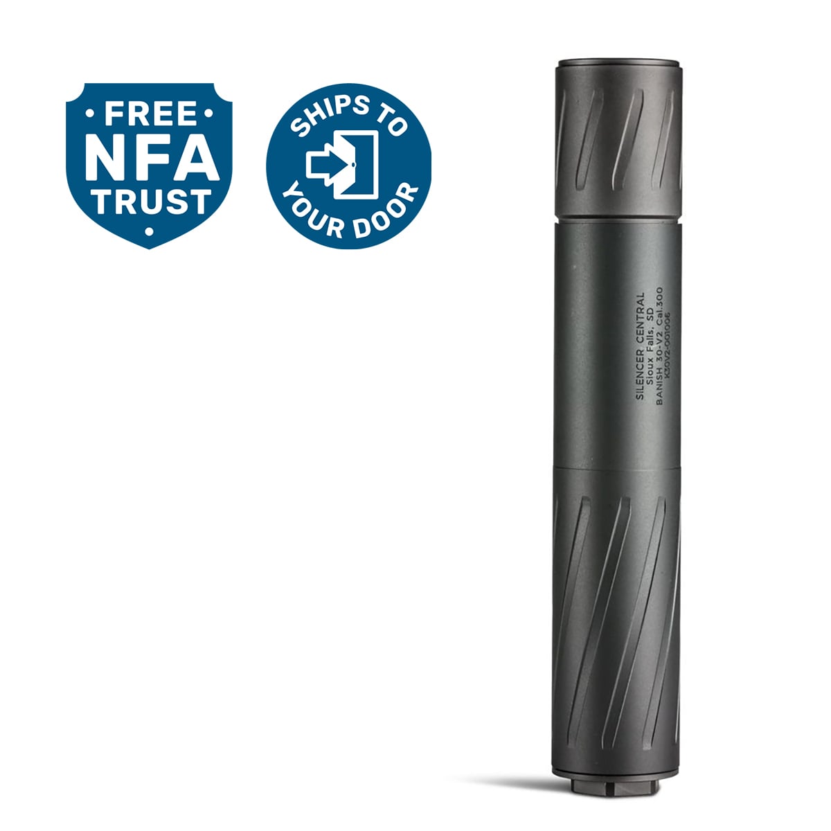 BANISH 30-V2 DTM 30 Caliber HUB Mount Suppressor Black