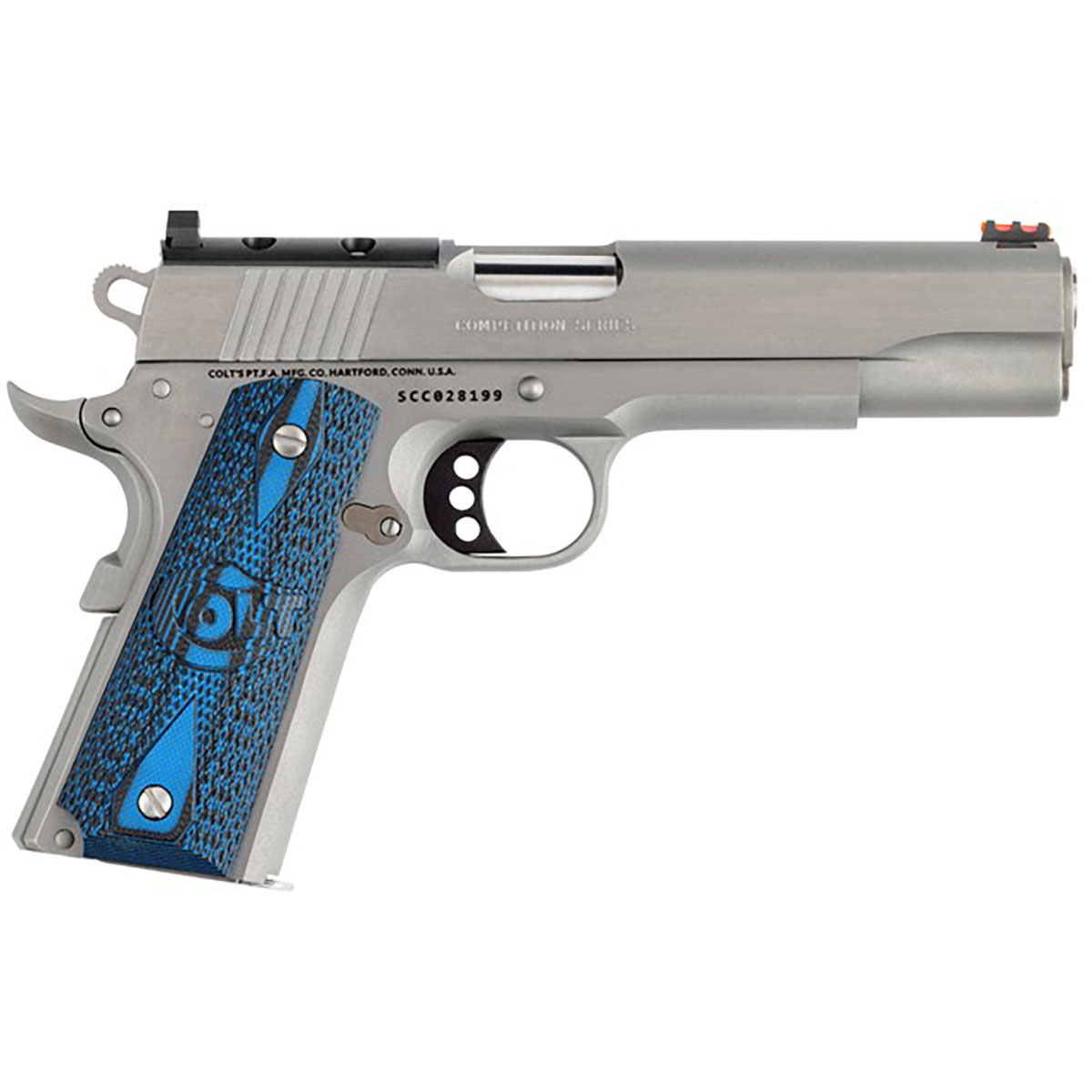 Competition 45 ACP Optics Ready 5" BBL (1)8RD Mag Blued/Blue