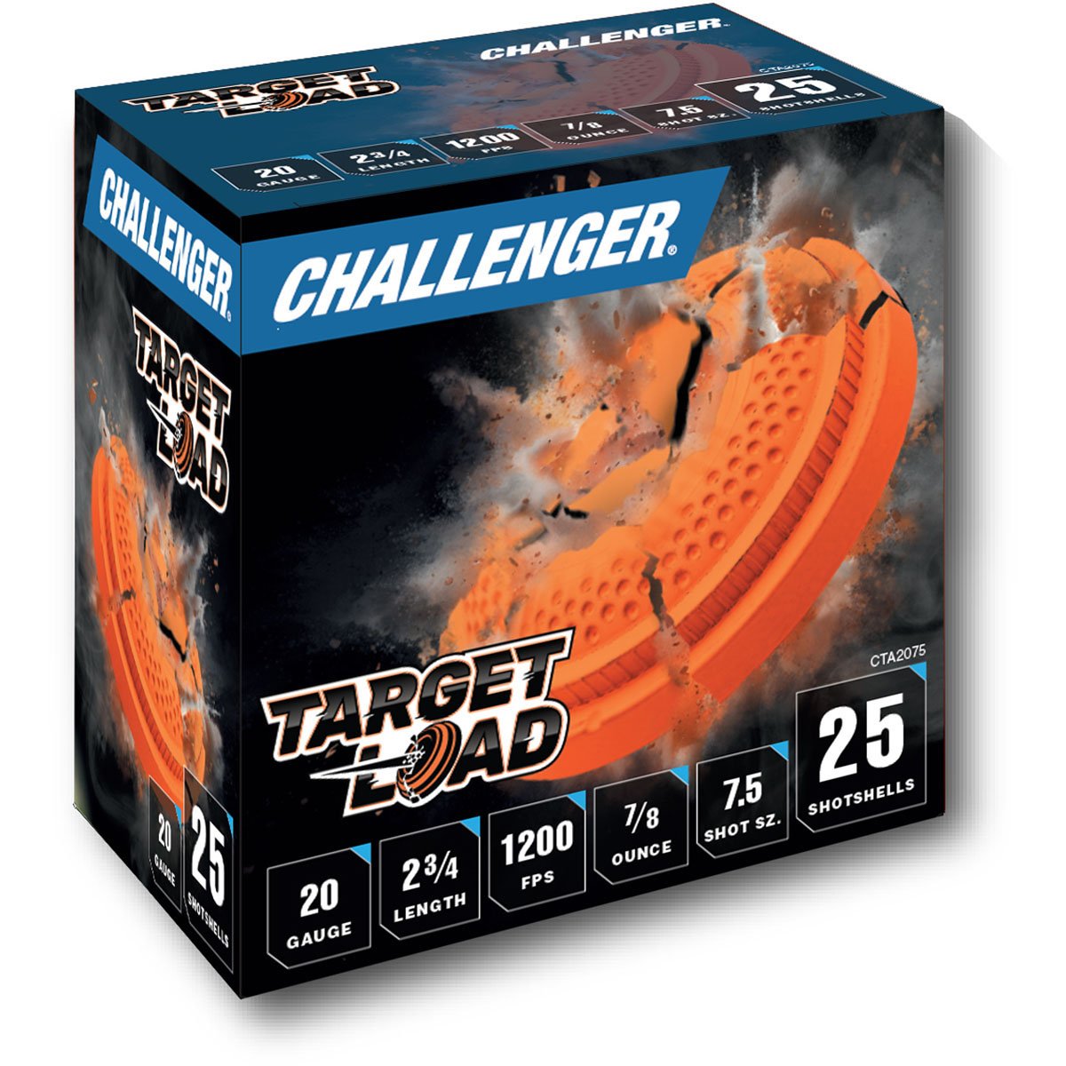 CHALLENGER AMMO FIRST CLASS TARGET LOAD 20 GAUGE 2-3/4" #7.5 SHOT ...