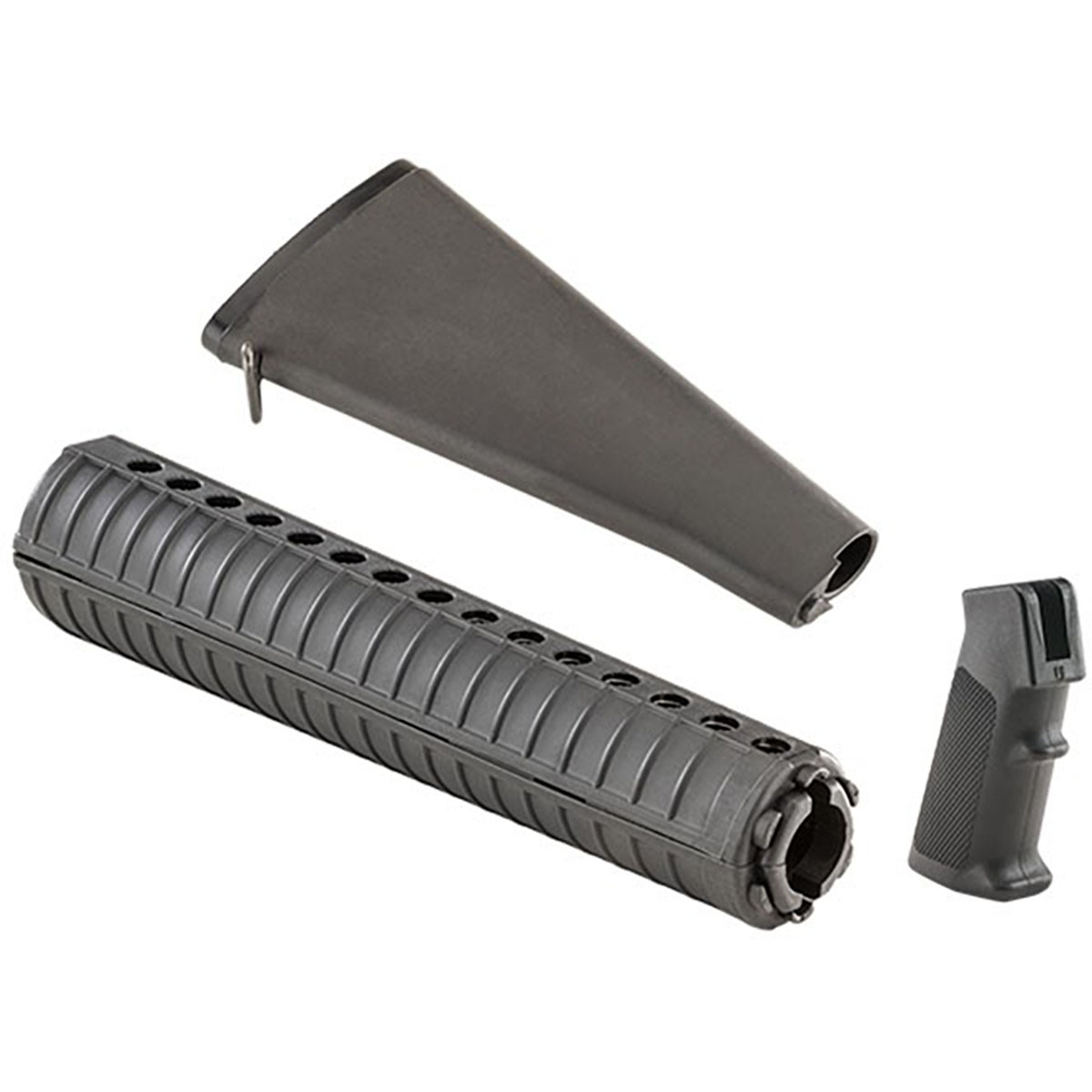 Luth-AR Complete Retro A2 Furniture Kit for AR-15 OD Green