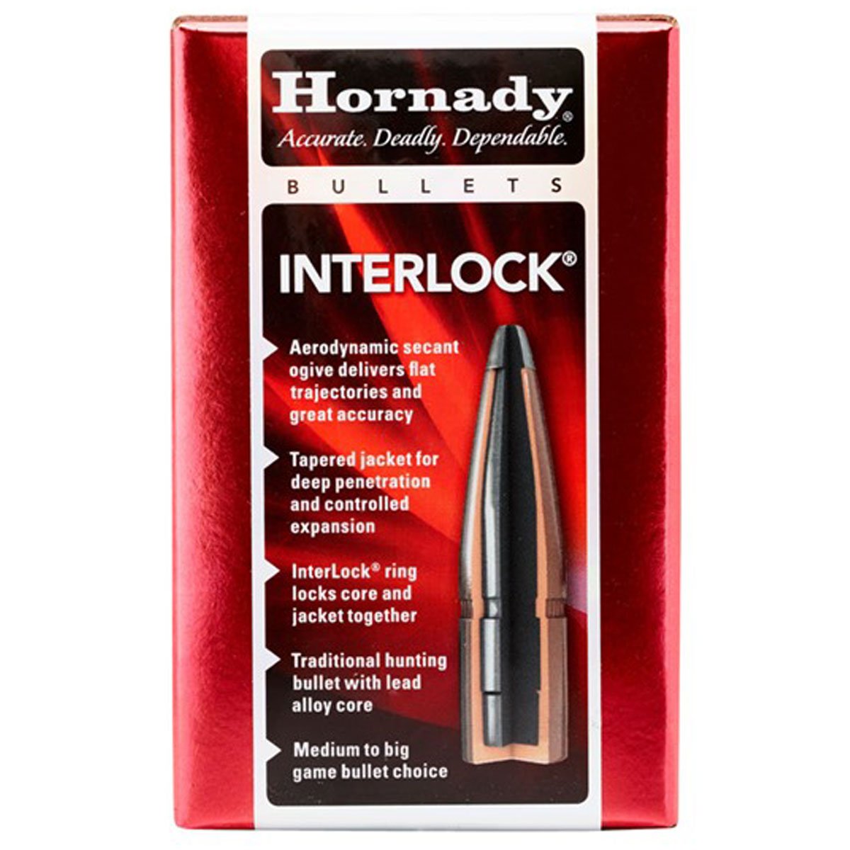 HORNADY - INTERLOCK® 35 CALIBER (0.355") SPIRE POINT RIFLE BULLETS