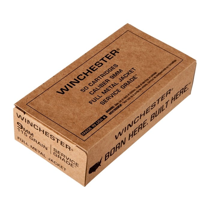 WINCHESTER - SERVICE GRADE 9MM LUGER HANDGUN AMMO