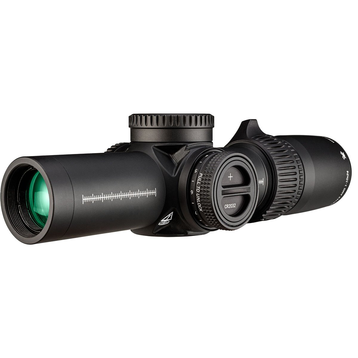 AMG 1-10x24mm FFP Illuminated EBR-9 MRAD Ret Rifle Scope BLK